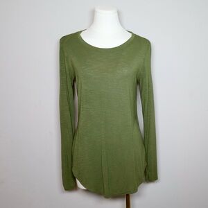 Old Navy Luxe Olive Green Long Sleeve Top – Women’s Small